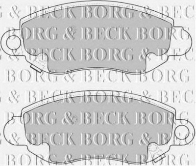 BORG & BECK bbp1626 -  Комплект тормозных колодок, дисковый тормоз